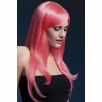 Różowa peruka wysokiej jakości