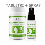 Sexual Health Series, Zestaw Orgasm Control 60 tabletek + spray 15 ml