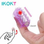 Ikoky, IKOKY Mini Bullet Vibrator Jumping Egg Waterproof Finger Vibrator Sex Toys For Women Vaginal Massager Nipple Clitoris Stimulator