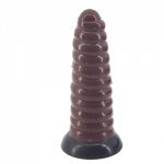 Faak, FAAK Huge Anal Plug Silicone Ribbed Animal Dildo Suction Cup Tapered Butt Plug Large Gay Plug Sex Toys for Woman Anal Toys