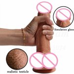 Silicone Realistic Suction Cup Big Dildo Male Artificial Penis Dick Masturbator Adult Strapon Anal Huge Dildo Sex Toys For Woman