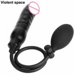 Violent Space, Violent space Inflate Dilatador Anal dildo pump Butt plug Adult sex toys for men & woman Prostata massage Buttplug Erotic toys 