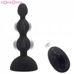 10 Frequency Anal Plug Vibrators Prostate Massager Anus Stimulation Wireless remote control Butt Plug Vibrator Sex Toys For Men
