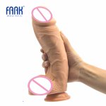 FAAK silicone huge penis lifelike realistic dildo with suction cup big dong anal plug sex toys for women masturbator sex shop
