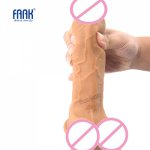 Faak, FAAK Skin feel silicone realistic dildo horse soft huge penis suction 1.93