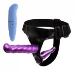 Bullet Vibrator Double Dildo Strapon Sex Toys for Woman Vagina Strap On Dildos Lesbian Couples Erotic Toys for Adults Sex Shop