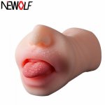 Realistic Oral 3D Deep Throat with Tongue Teeth Maiden Artificial Vagina Male Masturbator Realistic Pussy Oral Men Sex Toys Q46