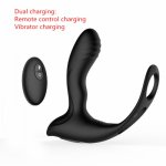 Prostate Massager Anal Vibrator Sex Toy Dual Charging Anal G-spot Vibrating Plug Male Masturbation Sex Product Vibrator for Men