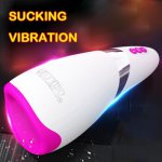 12-Frequency Vibration Male Masturbator Cup Vagina Sucking Machine Deep Throat Oral Sex Pussy Masturbator Sex Toys For Men