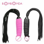 Sex Bondage Dildo Vibrator Whip Spanking Whips Slave Adult Game Restraint Vaginal Massage Tail Vibrator Adult Sex Toys For Women