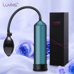 Luvkis Male Penis Enlargement Pumps Sex Penis Extender Sexy Toys for Men Adult Sexy Products 3 Colors
