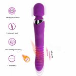 Heating Stretch Dildo G Spot Vibrator for Woman Powerful Adult Sex Toys Personal Clit Massager Magic Wand AV Vagina Stimulator
