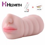 Hismith, HISMITH 3D Double Head Pussy Realistic Artificial Vagina Oral Sex Toy Male Masturbators Cup Adult Pussy Oral Sex Toys for Man
