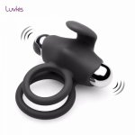 Luvkis vibrator Ring Detachable Novelty toy male longer lasting Double vibrator Ring sex toy Sex vibrator and Rings Adult