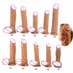 Faak,  FAAK 8 inch dildo realistic penis lifelike dual density layer silicone sex toys massive cock with suction cup 