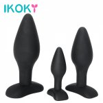 IKOKY 3Pcs/Set Butt Plug Sex Toys for Men Women Gay Black Anal Plug Prostate Massager Adult Products Anal Trainer Sex Shop S/M/L