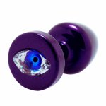 Diogol, Plug analny ozdobny - Diogol Anni R Eye Purple Crystal 30 mm Fioletowy