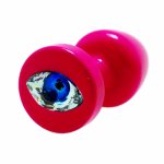 Diogol, Plug analny ozdobny - Diogol Anni R Eye Pink Crystal 25 mm Różowy