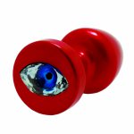 Plug analny ozdobny - Diogol Anni R Eye Red Crystal 25 mm Czerwony
