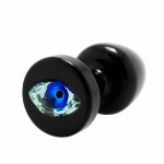 Plug analny ozdobny - Diogol Anni R Eye Black Crystal 25 mm Czarny