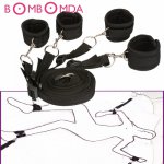 Bondage restraints For Couples Wrists & Ankle Cuff  Erotic Positioning Bandage Sex Bandage Under Bed Restraint Foot HandCuffs