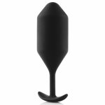 Plug analny z obciążnikiem - B-Vibe Snug Plug 5 Czarny