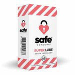 Prezerwatywy mocno nawilżane - Safe Super Lube Condoms Extra Lubricant  10szt