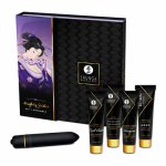 Shunga, Zestaw kosmetyków erotycznych + wibrator - Shunga Naughty Geisha Kit  
