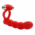 Anal Beads Penis Vibrating Ring Double Penetration Strapon Dildo G spot Vibrators Silicone Butt plug Adult Sex Toys For Couples