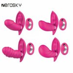 Zerosky Wireless Remote Wearable Butterfly Dildo Vibrator Panties 10 Vibrating Strap On Dildo Vibrator for Women Sex Toys