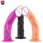 Mlsice, MlSice Long Slim Curved Soft Anal Pulg Penis Sex Toy for Women, Anal Trainer Dildo Flexible Sex Product Adult Game Couple Flirt