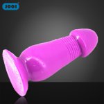 19.5*5.4CM Big Dildo Super Sucker Artificial Penis Mushroom shape Masturbation Erotic Toy For Woman Gay Lesbian Anal Plug Butt