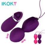 IKOKY G Spot Vibrator Remote Control Kegel Ball Vaginal Exercise Trainers Sex Toys for Women Adult Products Erotic Toys