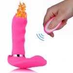 USB Charging Wireless Remote Control Huge Dildo Vibrator Stimulate G Spot Massager Anal Wearable Heating Sex Toys for Women A3