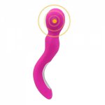 Yema, YEMA USB Rechargeable Bend Handle Magic Wand Vibrator Sex toys for Women G Spot Stimulate Anal plug Sex Machine