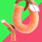 Faak, FAAK Big Cock Sex Toys 13.2 Inch Long Dildo Suction Cup Realistic Dildo Penis For Man Women Masturbate Vagina Stimulate 