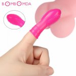Waterproof Woman Dancer Finger Vibrator Sleeve G Spot Labia Clitoris Stimulator Dance Finger Shoe Cap Adults Sex Toys for Couple