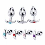 AUEXY Anal Butt Plug Outdoor Mental Jeweled Flirt Toys Luxury Jewel Flirt Toys Luxury Jewel Anal Trainers for Men Women Adults