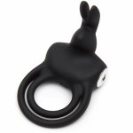 Happy Rabbit, Pierścień wibrujący podwójny - Happy Rabbit Stimulating USB Rechargeable Rabbit Love Ring  