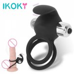 Ikoky, IKOKY Vibrating Penis Rings Cock Rings Single Frequency Vibrator Licking Clitoris Stimulate Sex Toys for Men Delay Ejaculation