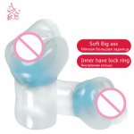 Male Masturbator Vagina Soft Transparent Silicone Sex Dolls Anal and Vagina Masturbation Big Ass Adult Intimate Sex Toys for Men
