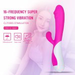 Bigbanana 16 Different Vibration Mode Super Powerful Vibrator for Women Double Motor Stimulate G-spot Clitori Portable Sex toys