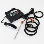Stainless Steel Penis Urethral Sounding Plug Electric/Electro Shock Anal Plug Extender Enlargement Sex Toy For Electrode Gear