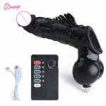 Electric Shock Penis Sleeve for Men,Ball Stretcher Electrical Stimulation Cock Stimulator Electro Medical Sex Products for Men