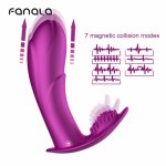 Fanala, FanaLa Wireless Control Wearable G-spot Vibrator for Female Silicone Strap on Flap Clitoral Stimulator Dildo Women Masturbation