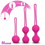 Silicone Ben Wa Balls Vagina Tightening Kegel Exerciser Vibrator Ball Vaginal Balls Trainer Sex Toys for Women Adult Sex Product