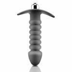 RABBITOW Flexible Bendable Silicone Vibrating Anal Beads Butt Plug Vibe Vibrator Random Color