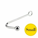 Small Size Male Chastity Stainless Steel Sex Anal Toy Anal Hook Plug with Ball & Ring Butt Plug Chastity Belt for Men Adult Game