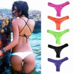 2018 Sexy Women Bikini Bottoms Swimming G-String Briefs Panty Bikini Thong Bottom Swimsuit Brazilian Thong Maillot De Bain Femme