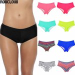 2018 Summer Women Swim Sporty Bathing Suit Pants Swimwear Bikini Bottom Low Waist Swimsuit Sexy Print Girls Swim Briefs B605